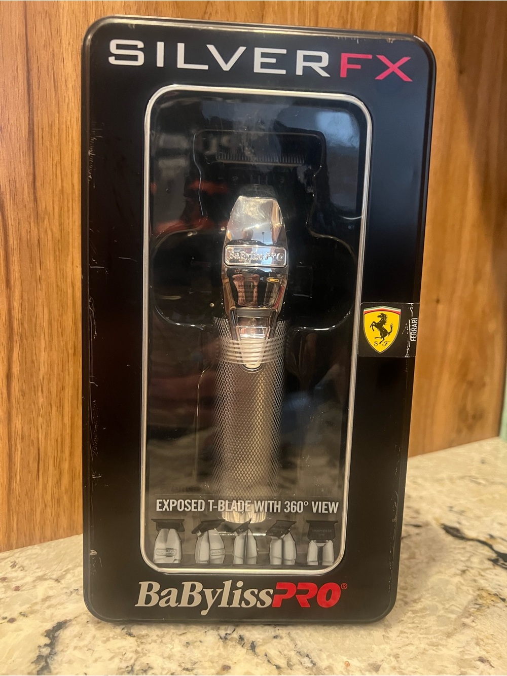 BaByliss Ferrari Licensed Trimmer Packaging - Black